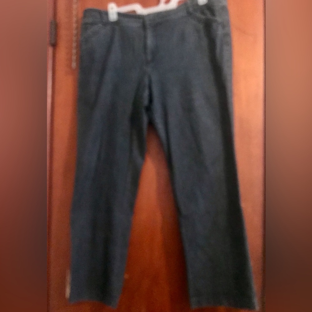 Dockers Women's Blue Flat Front Straight Leg Hello Smooth  Stretch Jeans 20W M